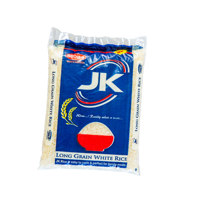 JK Long Grain White Rice 500g Zambia